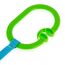 BabyJem Rattle Stroller Ring Oval, Color: Green, 6 image