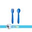 Babyjem Baby Spoon and Fork Set 12+ Months, Color: Blue, 3 image
