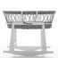 Teknum Infant Wicker Moses Basket With White Waffle Beddings & Rocker Stand 0–6 Months Up To 18Kg, 4 image