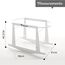Teknum Infant Wicker Moses Basket With White Waffle Beddings & Rocker Stand 0–6 Months Up To 18Kg, 6 image