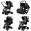 Teknum Reversible Look At Me Stroller Combo With Diaper Bag Hooks & Changing Pad 6–36 Months Up To 15Kg, Color: Grey, 4 image