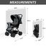 Teknum Reversible Look At Me Stroller Combo With Diaper Bag Hooks & Changing Pad 6–36 Months Up To 15Kg, Color: Grey, 18 image