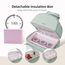 Sunveno Breastmilk Cooler Bag With Detachable Insulation Box Set, Color: Green, 4 image