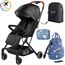Teknum Travel Lite Baby Stroller Compact Foldable Cabin Size With Sunveno Unicorn Diaper Bag And Clutch Combo, 2 image