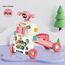 Teknum 5In1 Baby Walker Learning Table Scooter Roller Coaster With Musical Keyboard 6+ Months, Color: pink, 2 image