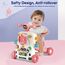 Teknum 5In1 Baby Walker Learning Table Scooter Roller Coaster With Musical Keyboard 6+ Months, Color: pink, 10 image
