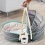 Teknum 6In1 Cozy Rocker Bassinet With Wheels Mosquito Net 0-36 Months 18Kg, Color: Green, 6 image