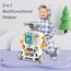 Teknum 5In1 Baby Walker Learning Table Scooter Roller Coaster With Musical Keyboard 6+ Months, Color: Grey, 3 image