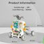 Teknum 5In1 Baby Walker Learning Table Scooter Roller Coaster With Musical Keyboard 6+ Months, Color: Grey, 6 image