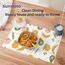 Sunveno Baby Feeding Disposable Travel Placemats 20 Pcs Pack, Color: White, 3 image
