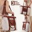 Sunveno La Mode Premium Diaper Bag 48Cm Large Capacity With 8 Pockets, Color: Brown, 4 image