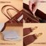 Sunveno La Mode Premium Diaper Bag 48Cm Large Capacity With 8 Pockets, Color: Brown, 7 image