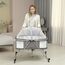 Teknum 3In1 Baby Cot Cradle With Mosquito Net Wheels 0-12 Months 15Kg, Color: Dark Grey, 4 image