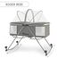 Teknum 3In1 Baby Cot Cradle With Mosquito Net Wheels 0-12 Months 15Kg, Color: Dark Grey, 6 image