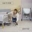 Teknum 3In1 Baby Cot Cradle With Mosquito Net Wheels 0-12 Months 15Kg, Color: Dark Grey, 10 image