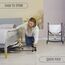 Teknum 3In1 Baby Cot Cradle With Mosquito Net Wheels 0-12 Months 15Kg, Color: Ivory, 5 image