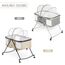 Teknum 3In1 Baby Cot Cradle With Mosquito Net Wheels 0-12 Months 15Kg, Color: Ivory, 7 image