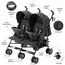 Teknum Twin Stroller Fellow 0–36 Months 2×15Kg, Color: Black, 2 image