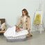 Teknum Infant Wicker Moses Basket With White Waffle Beddings 0–6 Months Up To 18Kg, Color: Grey, 4 image