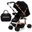 Teknum Reversible Trip Stroller With Ace Diaper Bag 6–36 Months Up To 15Kg, Color: Midnight
