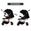 Teknum Reversible Trip Stroller With Ace Diaper Bag 6–36 Months Up To 15Kg, Color: Midnight, 8 image