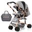 Teknum Reversible Trip Stroller With Ace Diaper Bag 6–36 Months Up To 15Kg, Color: Grey