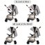 Teknum Reversible Trip Stroller With Ace Diaper Bag 6–36 Months Up To 15Kg, Color: Grey, 4 image
