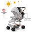 Teknum Reversible Trip Stroller With Ace Diaper Bag 6–36 Months Up To 15Kg, Color: Grey, 6 image