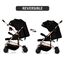 Teknum Reversible Trip Stroller With Ace Diaper Bag 6–36 Months Up To 15Kg, Color: Black, 3 image