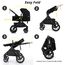 Teknum Compacto 3In1 Baby Stroller Travel System With Carrycot And Infant Car Seat 0-3 Years, Color: Black, 9 image