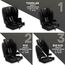 Teknum Pack And Go Foldable Car Seat With Ace Ivory Diaper Bag 9 Months–12 Years 9–36Kg, Color: Black, 4 image