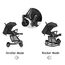 Teknum 2In1 Glide Stroller With Green Diaper Tote Bag Black 0–36 Months Up To 22Kg, Color: Black & Green, 11 image