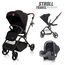 Teknum Stroll-1 Travel System With Reversible Stroller And Compacto Baby Car Seat Black 0–4 Years Up To 22Kg, Color: Black