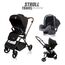Teknum Stroll-1 Travel System With Reversible Stroller And Compacto Baby Car Seat Black 0–4 Years Up To 22Kg, Color: Black, 8 image