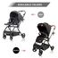 Teknum Stroll-1 Travel System With Reversible Stroller And Compacto Baby Car Seat Black 0–4 Years Up To 22Kg, Color: Black, 20 image