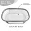 Teknum 3In1 Baby Rocker Bassinet Infant Crib With Mosquito Net 0-6 Months, Color: Grey, 10 image