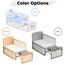 Teknum 7In1 Convertible Kids Bed Bedside Crib With Mattress Mosquito Net 0-12 Years 40Kg, Color: Grey, 11 image