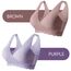 Sunveno Maternity Cross Fit Nursing & Sleep Bra, Color: Purple, Maternity Size: XXL, 13 image