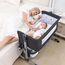 Teknum Moonlight Bedside Crib 0-2 Years, Color: Dark Grey, 12 image
