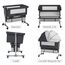Teknum Moonlight Bedside Crib 0-2 Years, Color: Dark Grey, 14 image