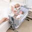 Teknum Moonlight Bedside Crib 0-2 Years, Color: Grey, 2 image