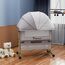 Teknum Moonlight Bedside Crib 0-2 Years, Color: Light Grey, 11 image