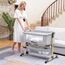 Teknum Moonlight Bedside Crib 0-2 Years, Color: Light Grey, 13 image