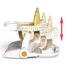 Teknum Baby Portable Dining Feeding Chair Recliner Activity Chair 6–30 Months Up To 12Kg, Color: White & Yellow, 2 image