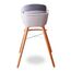 Teknum Premium Dual Height Wooden High Chair 6–36 Months Up To 15Kg, Color: Grey, 6 image