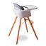 Teknum Premium Dual Height Wooden High Chair 6–36 Months Up To 15Kg, Color: Grey, 7 image