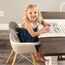 Teknum Premium Dual Height Wooden High Chair 6–36 Months Up To 15Kg, Color: Grey, 9 image