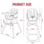Teknum Premium Dual Height Wooden High Chair 6–36 Months Up To 15Kg, Color: Grey, 14 image