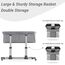 Teknum Twin Bed Side Fellow Crib 0–2 Years Up To 50Kg, Color: Light Grey, 7 image