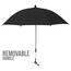 Teknum Universal Stroller Umbrella With Holder Clip Clamp 360° Rotatable Uv50+, Color: Black, 2 image